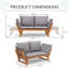 Kenessa 77.9" Wide Outdoor Straight Patio Sofa with Cushions-926252535