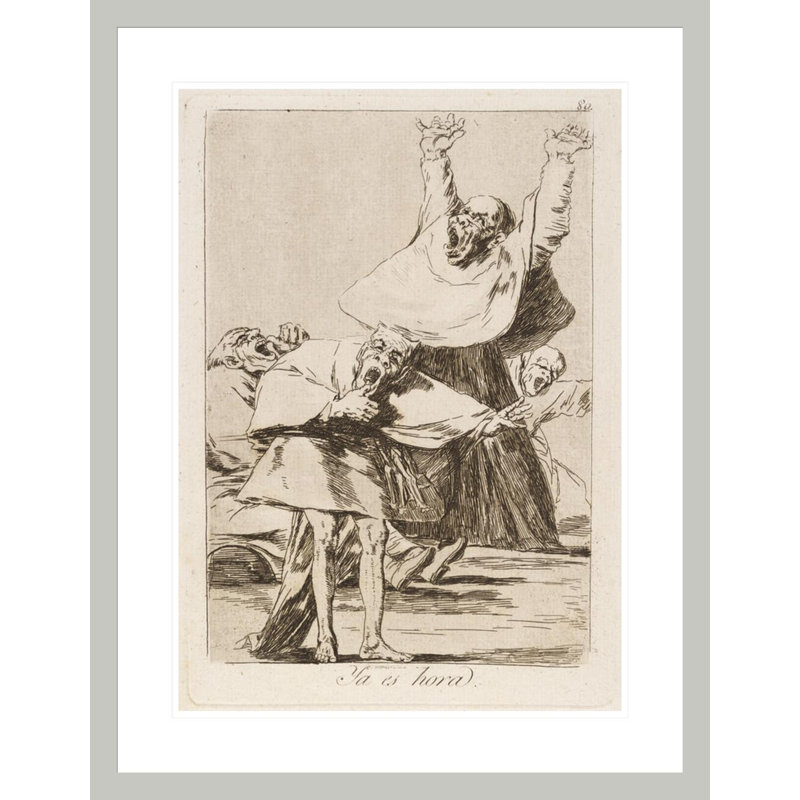 Ya es hora. (It is time.) by Francisco de Goya -Framed Giclee Print, 29.5" H x 22.87" W