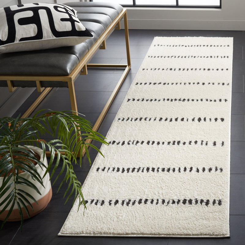 Tapis abstrait Shenay Performance, Tapis de couloir 2 pi 2 po x 8 pi