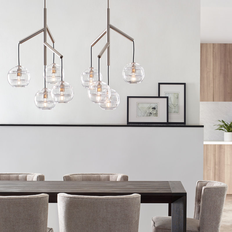 Sedona 4 - Light Pendant, Satin Nickel, No, Clear