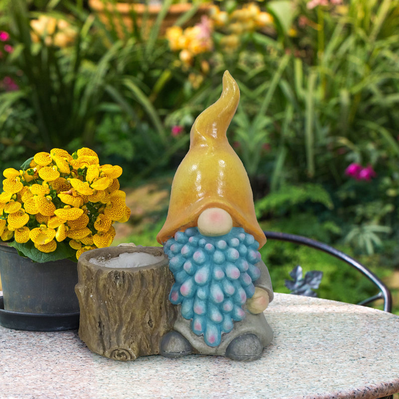 Gnome 16 "avec chapeau jaune et pot de drainage