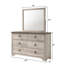 Ensemble de chambre à coucher à 4 panneaux avec commode Dezon-937120884