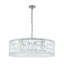 12-Light Round Chandelier with Sparkling Crystal Accents