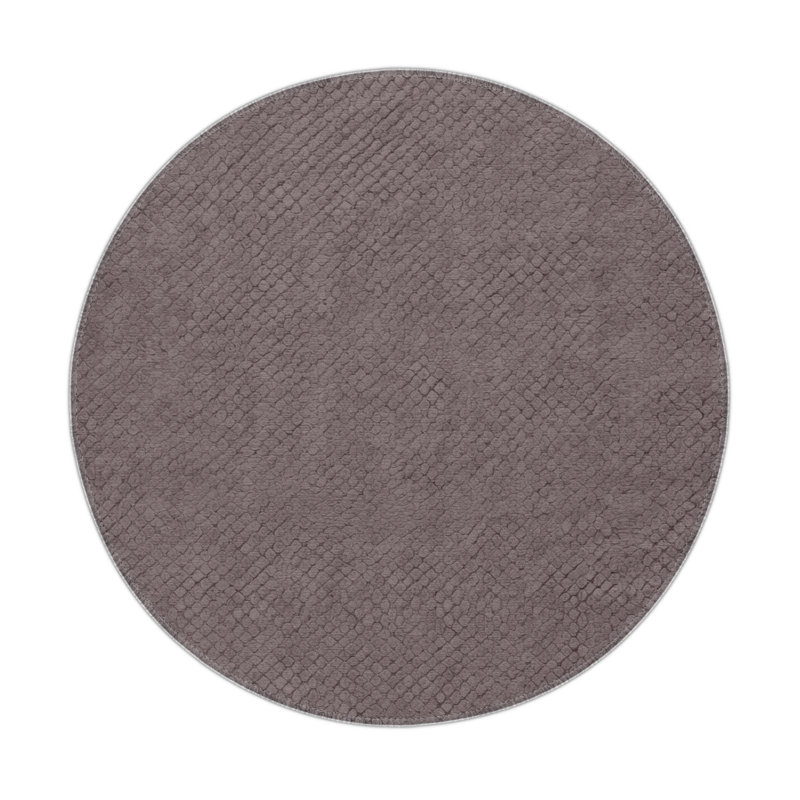Trellis Gray Indoor and Outdoor Area Rug, Rectangle 5' x 7'