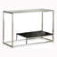 Saniyah 121.92cm Glass Top Console Table-333839068