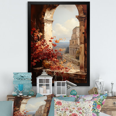 Printemps, empire romain paysage II - Italie, art mural