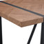 Ensemble de table de salle à manger rétro avec motif en arête de poisson et chaises ergonomiques