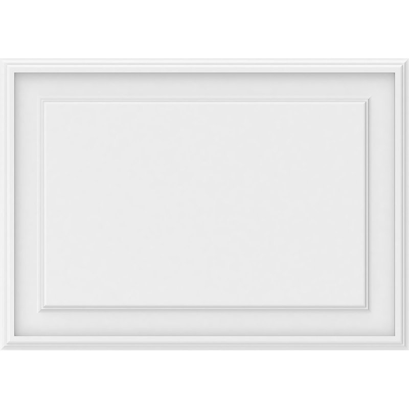 Panneau mural surélevé en PVC blanc Legacy, H 20 po x l 28 po x P 0,63 po