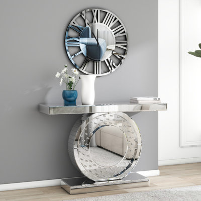 120Cm Console Table and Mirror Set