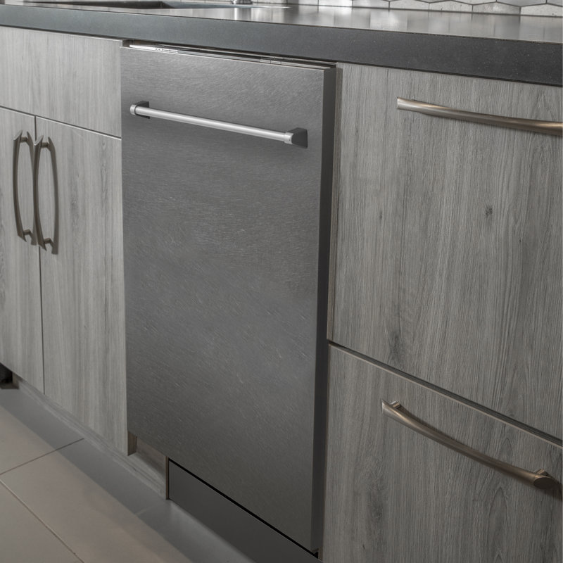 ZLINE 24 in. Panel Ready Top Control Dishwasher with Stainless Steel Tub, 52dBa, Traditional