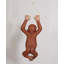 Monkey Baby Orangutan Hanging On Rope Statue