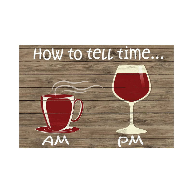 How To Tell Time by Sd Graphics Studio - Print on Canvas, 20.32 cm H x 30.48 cm W, Wrapped Canvas