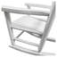Chaise berçante en bois massif pour enfants en blanc pour une utilisation intérieure ou extérieure-1553639037