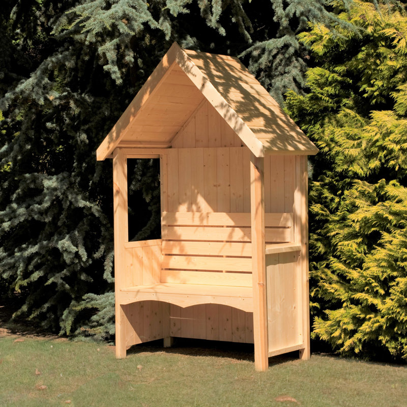 Solid Wood Pine Outdoor Bench