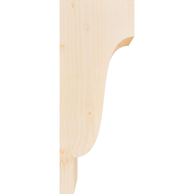 Sapin Douglas, Corbeau lisse Newport, H 26 po x l 5,5 po x P 10 po, Sapin de Douglas, Lisse
