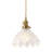 1-Retro Copper Transparent Glass Dimmable Pendant Light