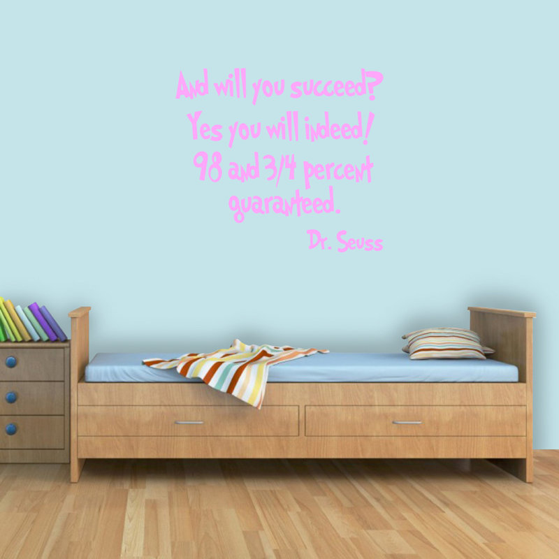 Text & Numbers Wall Decal, Bubblegum Pink