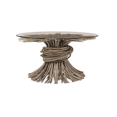 Caribe Round Glass Dining Table