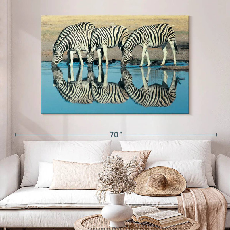 Brampt Etosha Burchell's Zebra, 34" H x 51" W