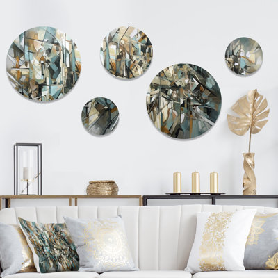 Abstract Wall Decor on Metal
