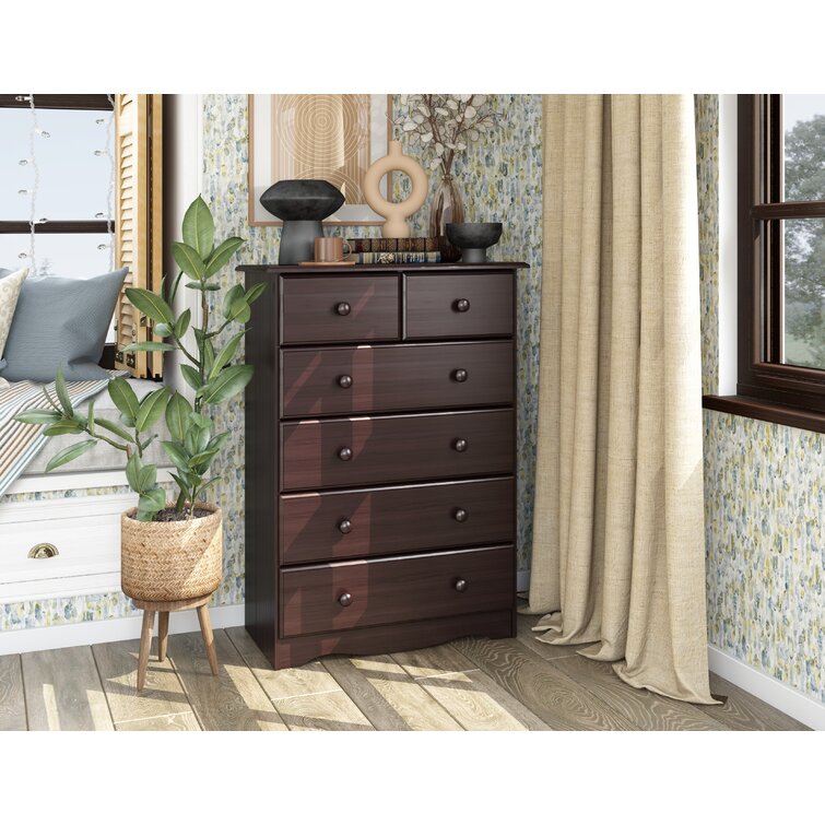 Charlton Home® West Bridgewater 6-Drawer Chest &amp; Reviews | Wayfair