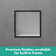 XtraStoris Individual Wall Niche Matte White with Design Frame 15.38" x 9.5" x 4"