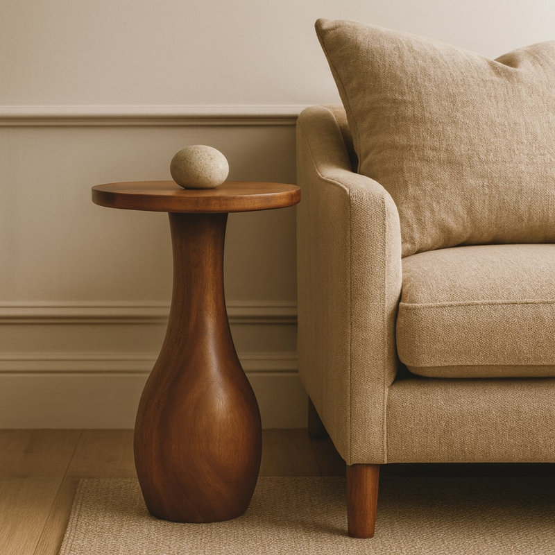 Curved Base Side Table