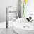 Tall One Hole Lavatory Sink Faucet Pattern - Modern Single Handle Bathroom Tap In Brushed Nickel-121628351
