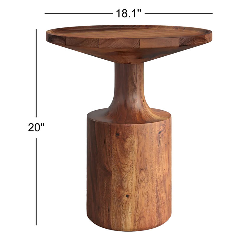 Turn Solid Wood Single End Table