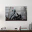 Hippy Fight, Peace Vs Love by Banksy - Wrapped Canvas Print-587475083