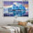 " Teal Iceberg Unseen Depths " 4 - Pieces