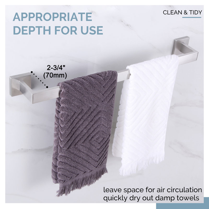 23.75'' Brushed Nickel Wall Mounted Towel Bar