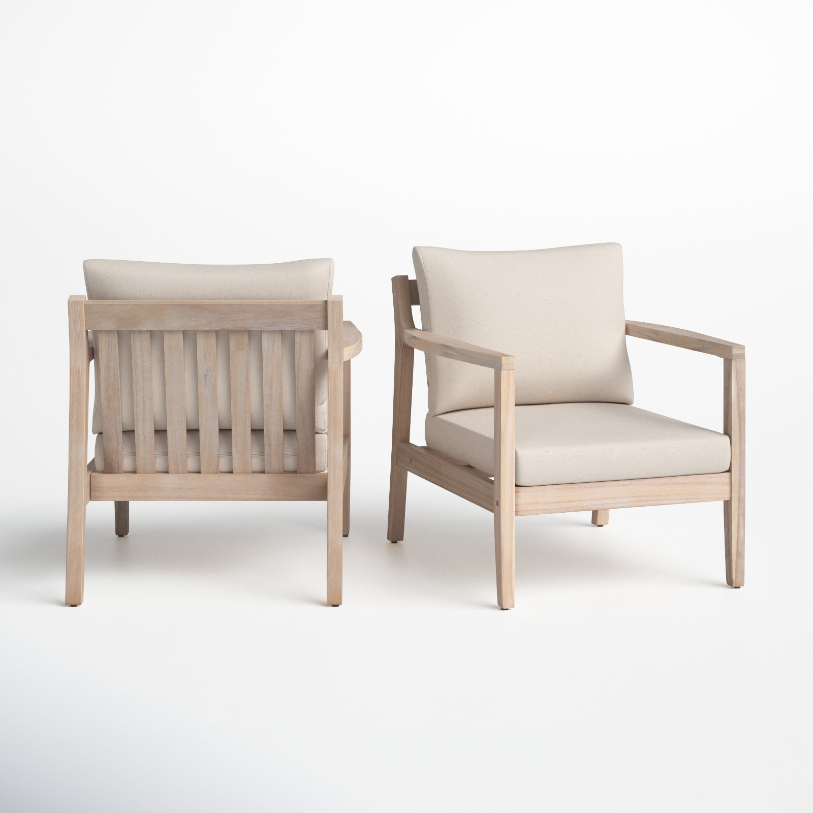 Amina 2-Person Acacia Patio Seating Group
