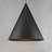 Assie 1 - Light Matte Black Cone Pendant-1697197700