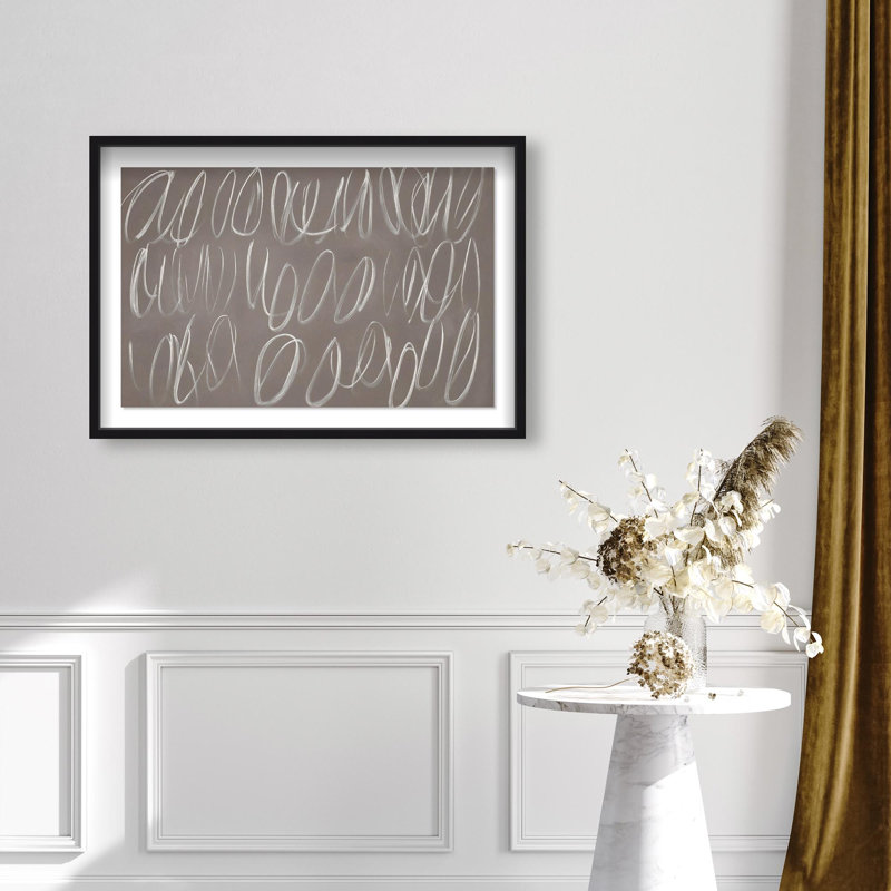 Oliver Gal Coastal Mirage II Abstract - Luxury Shadowbox Framed Wall Art, 17.5" H x 25.5" W, Black
