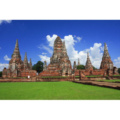 Chaiwattanaram Temple by Piak_Nathan - Wrapped Canvas Print
