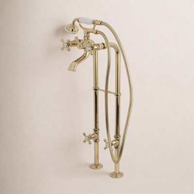 Kingston Freestanding Tub Faucet with Supply Line