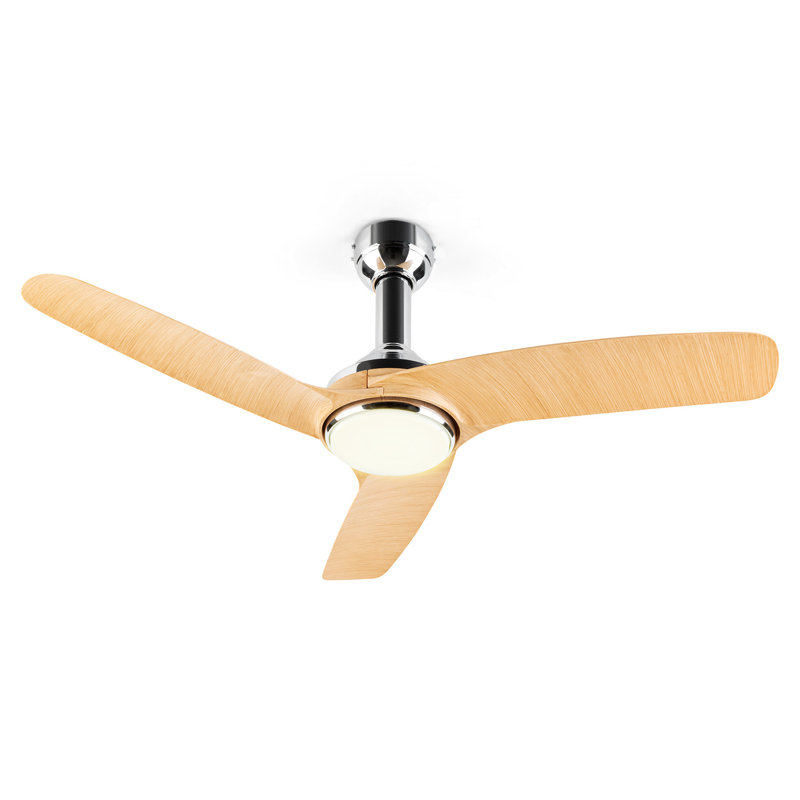 128cm Ceiling Fan with Light Kit, Wood