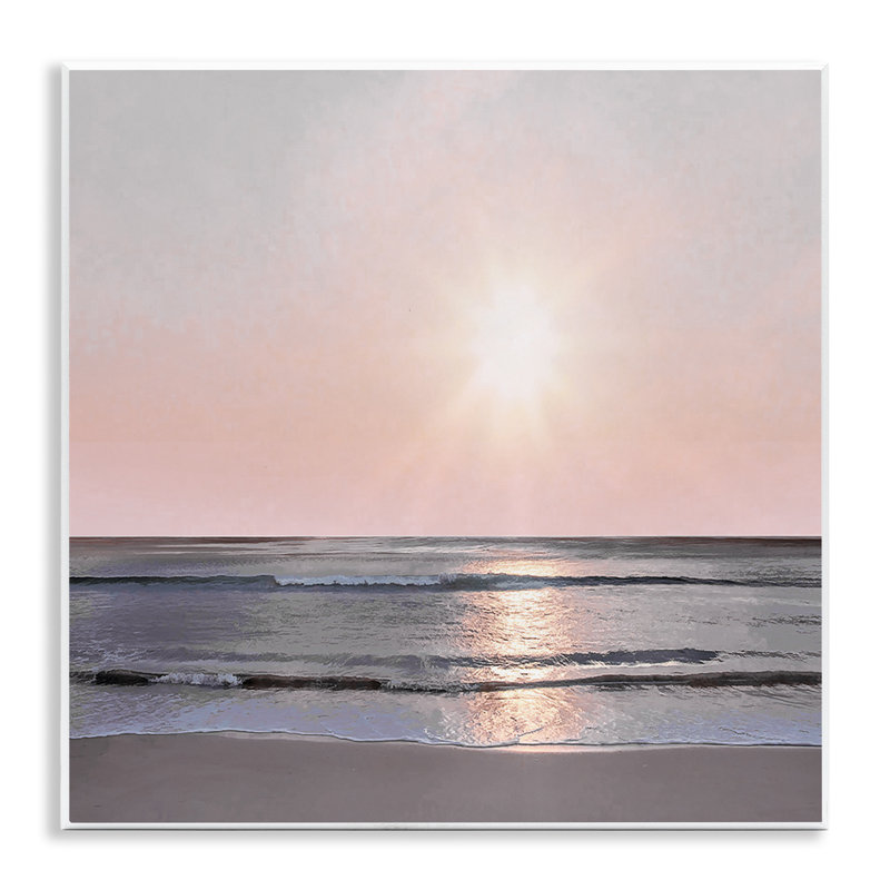 «Peach Sunrise over Beach», art mural par Mike Calascibetta