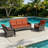 Shaeden 5-Person Patio Furniture Set-1457004826
