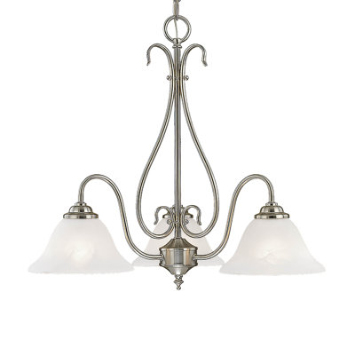 Lustre classique / traditionnel à 3 lumières 