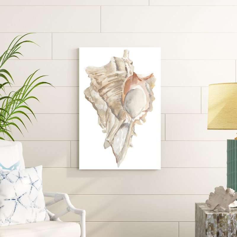 " Seashell IV " by Annie Warren Painting Print, 36" H x 24" W
