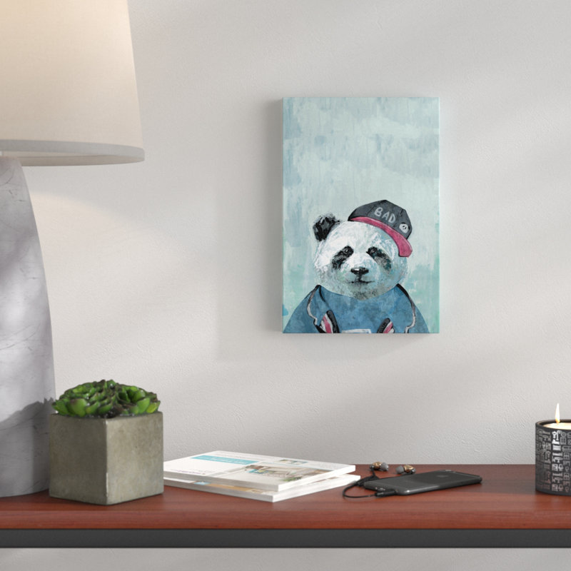 «Bad Panda», reproduction d'art sur toile tendue, H 45 po x l 30 po x P 1,5 po