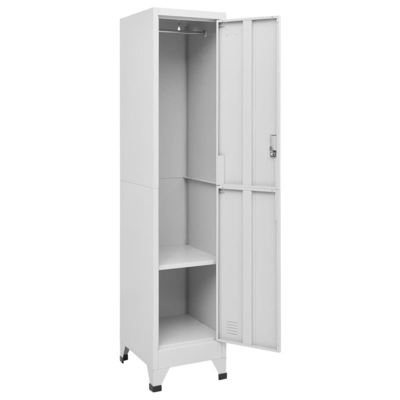 Wojtowicz Metal 1 - Tier 38cm Gym Locker with Key, Grey