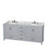 Sheffield 79" Double Bathroom Vanity Base Only-31336920