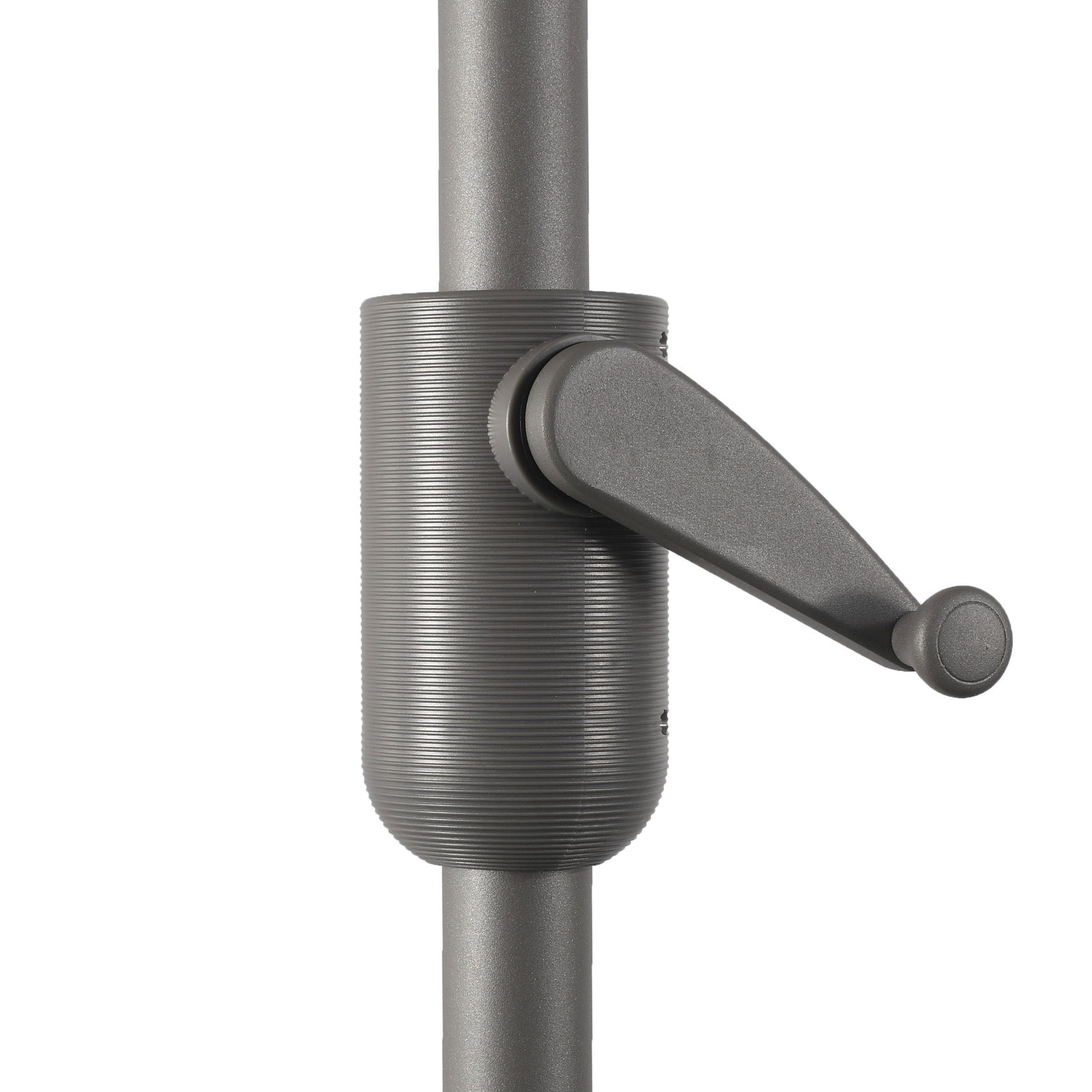 Natalie 104'' Outdoor Polyester Umbrella, Starring Gray, Natural
