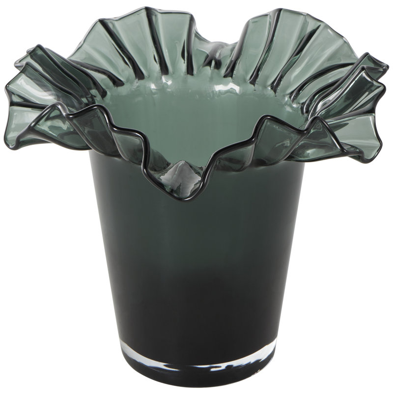 Kotowski Glass Table Vase, 10.65" H x 12.40" W x 11.75" D
