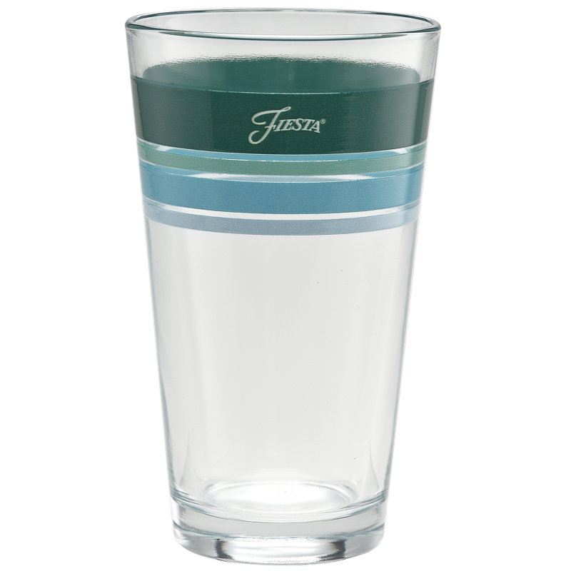 Fiesta Aegean Edgeline Glass, 16-Ounce Tapered Cooler Glass