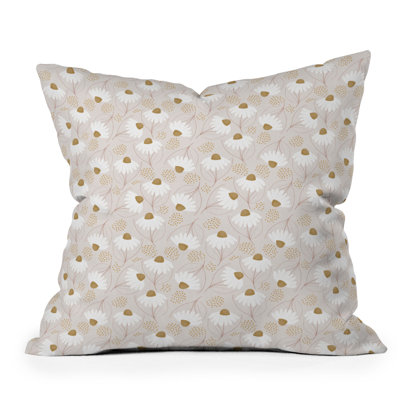 Menina Lisboa Pastel Spring Daisies Throw Pillow
