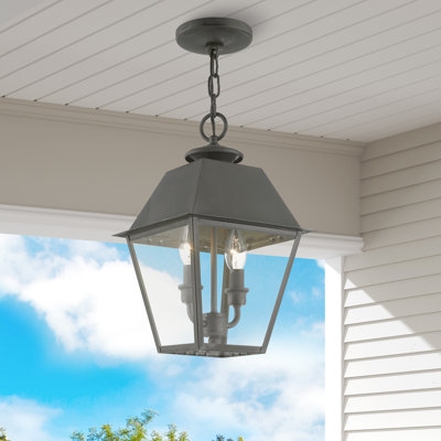 Amouri 2 -Bulb 15" Outdoor Hanging Lantern